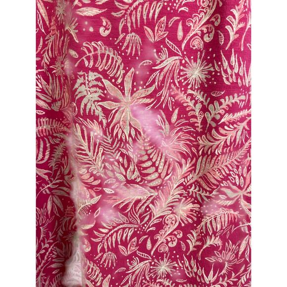 Patagonia Amber Dawn Dress Women L Pink Floral Criss Cross Back Worn Wear - Picture 5 of 8